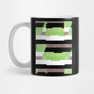 Digital Plaid ∆∆∆∆ 70s Style Pattern Design Mug